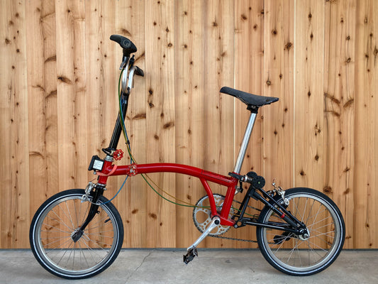 折りたたみ自転車「Brompton」1日レンタル-レッド