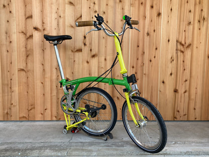 折りたたみ自転車「Brompton」1日レンタル-イエロー・グリーン