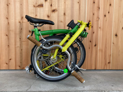 折りたたみ自転車「Brompton」1日レンタル-イエロー・グリーン
